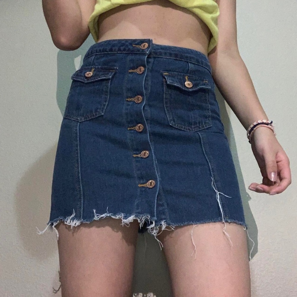 YMI retro jean skirt